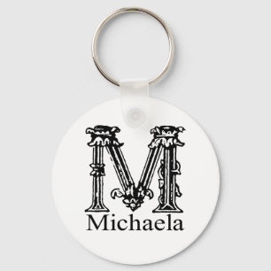 Fancy Monogram: Michaela Key Ring