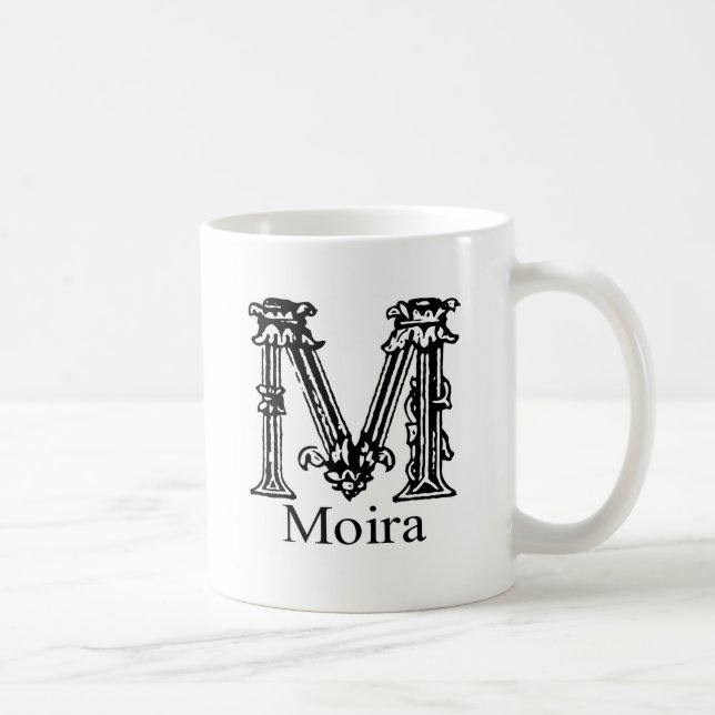 Fancy Monogram: Moira Coffee Mug (Right)