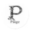 Fancy Monogram: Paige