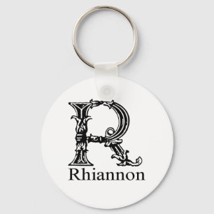 Fancy Monogram: Rhiannon Key Ring
