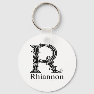Fancy Monogram: Rhiannon Key Ring