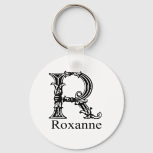 Fancy Monogram: Roxanne Key Ring