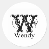 Fancy Monogram: Wendy