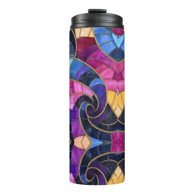 Fancy Mosaic Thermal Tumbler (Front)