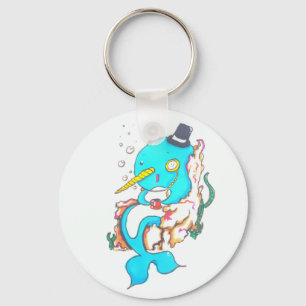 Fancy Mr Narwhal Key Ring