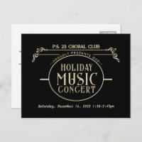 Fancy Music Concert Chorus Invitation School Choir