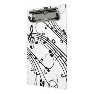 Fancy Music Notes Mini Clipboard