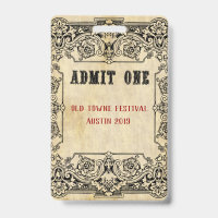 Fancy Old Fashioned Ticket Schedule