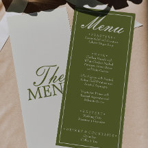 Fancy Olive Green Old Money Retro Wedding
