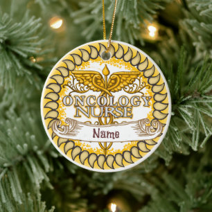 Fancy Oncology Nurse ornament