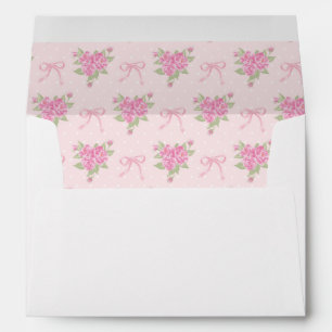 Fancy One Pink Bow First Birthday Envelope