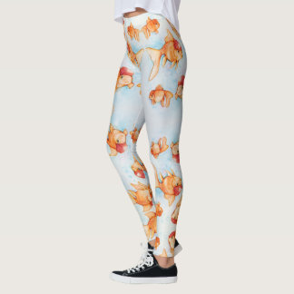 Fancy Oranda Goldfish Leggings