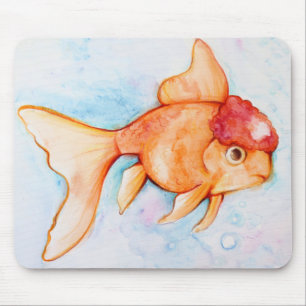 Fancy Oranda Goldfish Mouse Mat