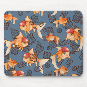Fancy Oranda Goldfish Mouse Mat