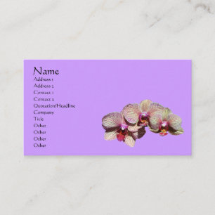 Fancy Orchids Floral Business Card