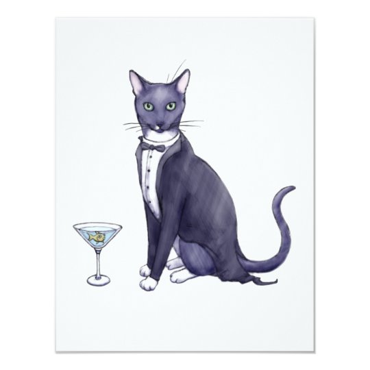 Fancy Party Cat Invitation