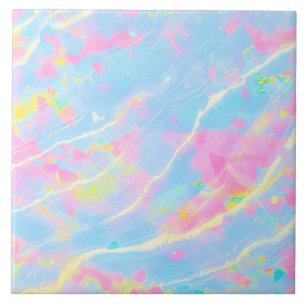  Fancy Pastel Marble Blue Pink Yellow Fresh Summer Tile