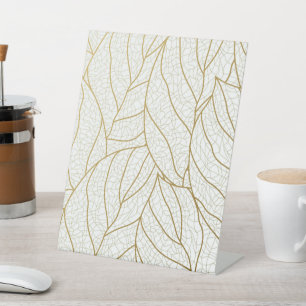 fancy pattern pedestal sign