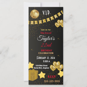 Fancy Personalised V.I.P. Party Invite