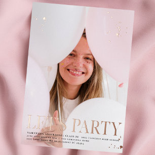 Fancy Photo Grad Rose Gold Real Foil