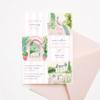 Fancy Pink Chateau Stripe Birthday Party