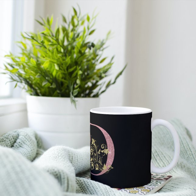 Fancy Pink Glitter Letter D  Coffee Mug (Creator Uploaded)