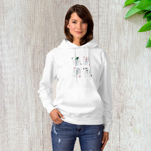 Fancy Playing Cards Womens Hoodie