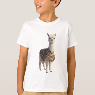 Fancy Poncho Llama Kids T-Shirt