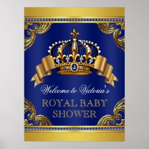 Fancy Prince Baby Shower Signs