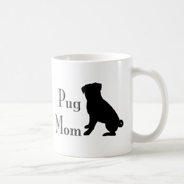 Fancy Pug Mum Coffee Mug (Right)