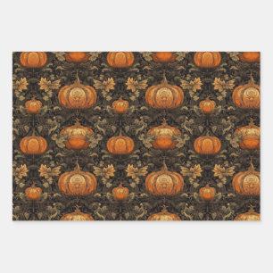 Fancy Pumpkins Wrapping Paper Sheet