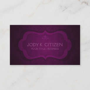 Fancy Purple Business Card