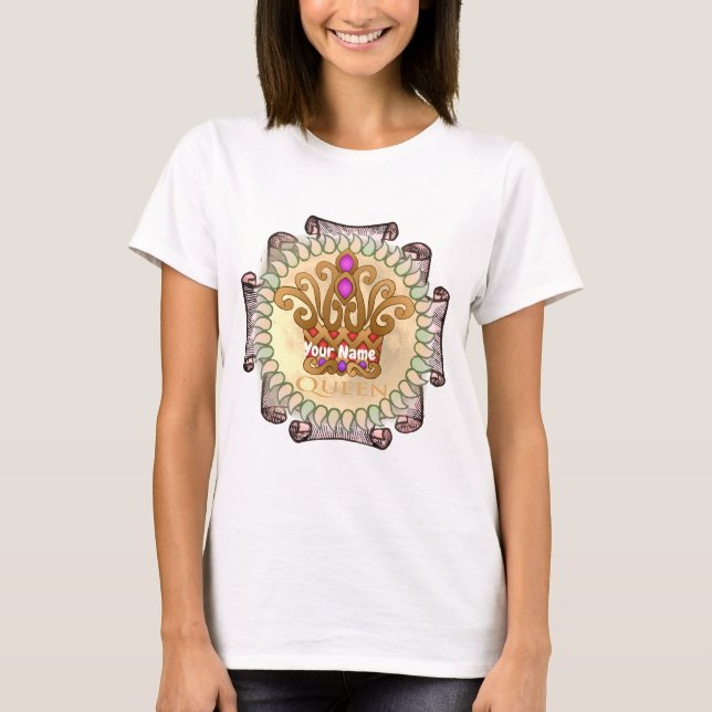 Fancy Queen Crown  T-Shirt (Front)