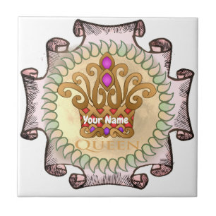Fancy Queen Crown Tile