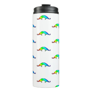 Fancy Rainbow Moustache Thermal Tumbler