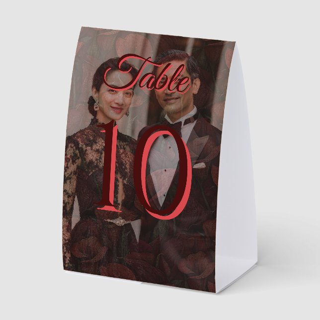 Fancy Red Calla Lilies Aesthetic Elegant Wedding (Front)