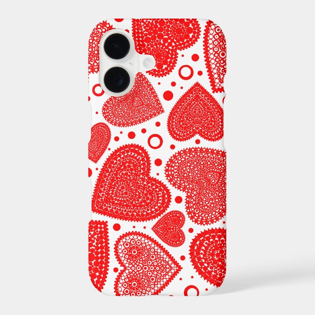 Fancy Red Hearts Pattern (Back)