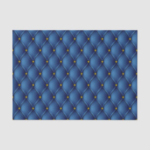 Fancy Regal Royal Blue Diamond Tuft Print Tissue Paper