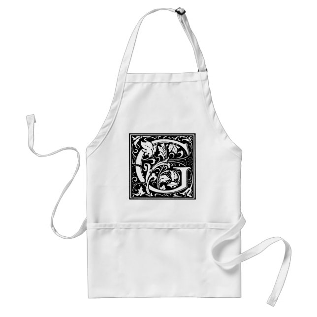 Fancy Renaissance Style Alphabet Letter Y Standard Apron (Front)