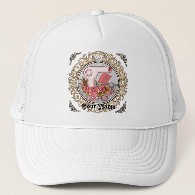 Fancy Roses Beautician hat (Front)