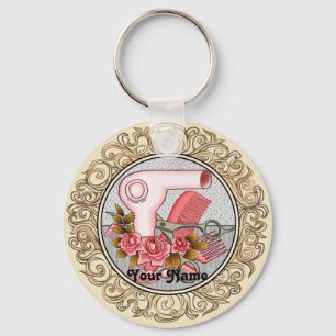 Fancy Roses Beautician  keychain