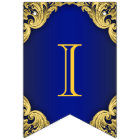 Fancy Royal Blue Gold Prince Crown Baby Shower