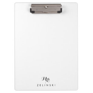 Fancy Script Calligraphy Minimalist  Clipboard