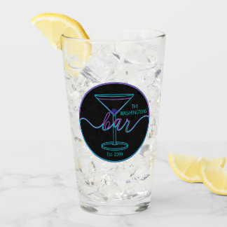 Fancy Script Fun Bar Glasses