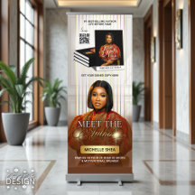 Fancy Script Gold Meet The Author Book Promotion