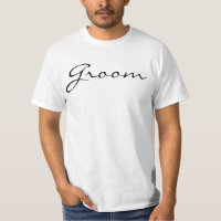Fancy Script Groom T-Shirt