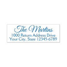 Fancy Script Return Address
