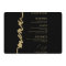 Fancy Script Round Wedding Menu Card For Plate