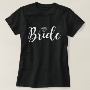Fancy Script Typography   Bride T-Shirt