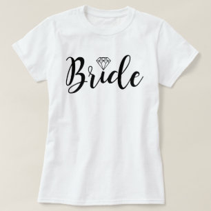 Fancy Script Typography   Bride T-Shirt